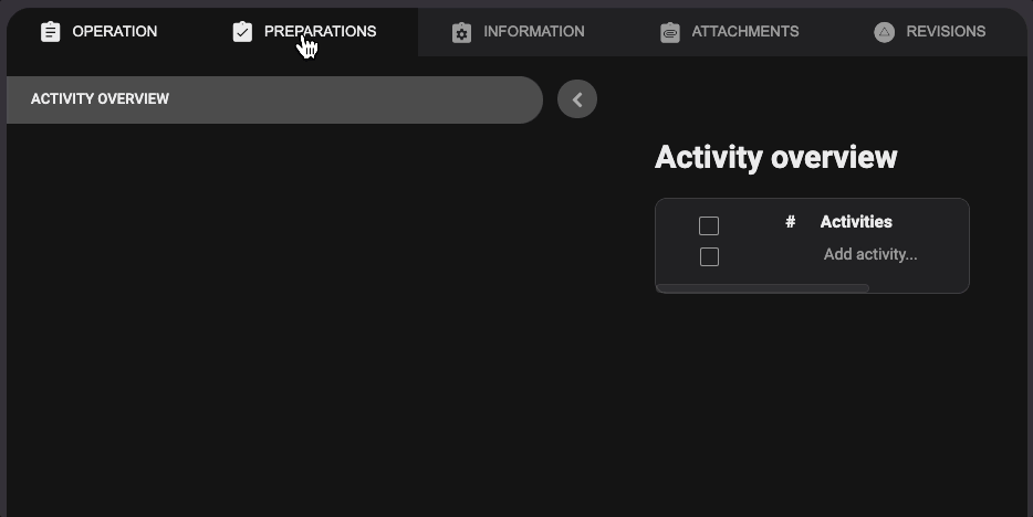 Preparation - delete
