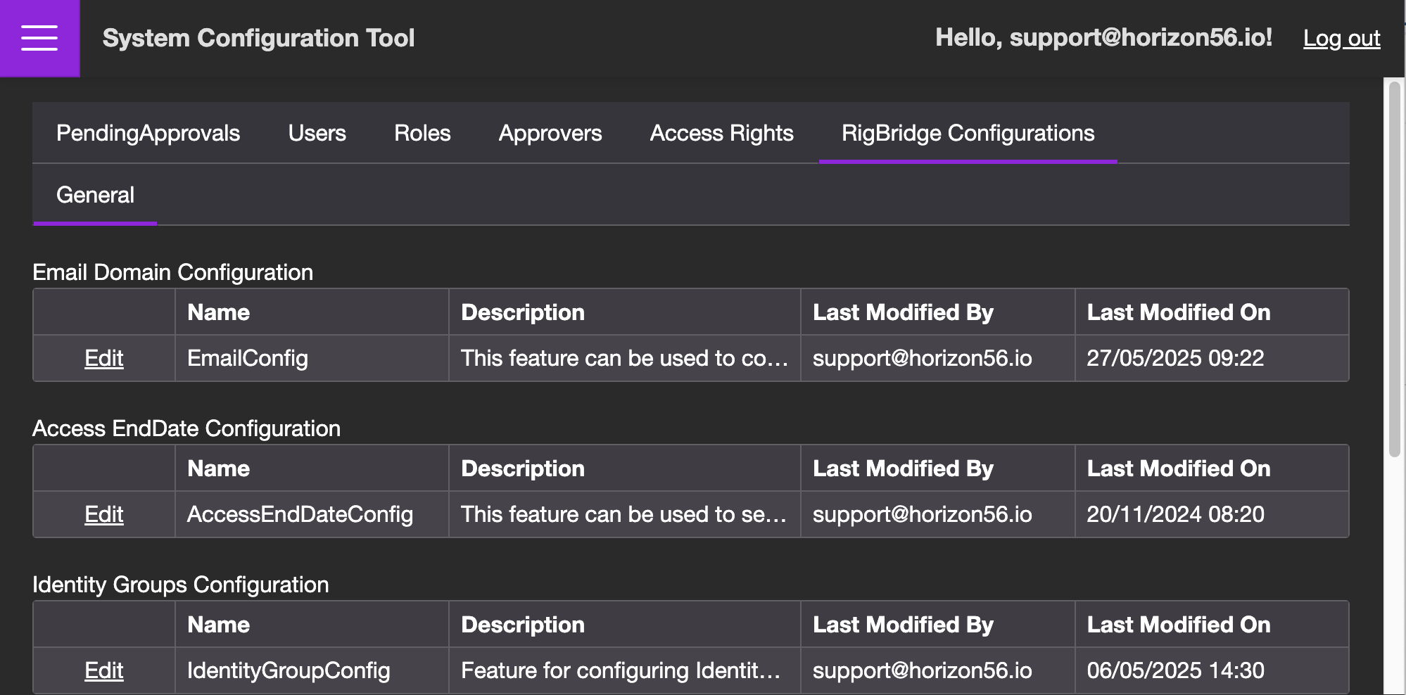 RigBridge configuration
