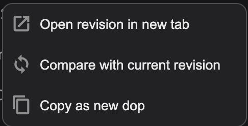 Revision - drop down