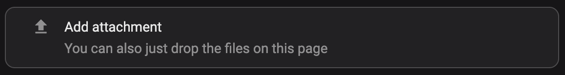 Attachments - Drag and drop