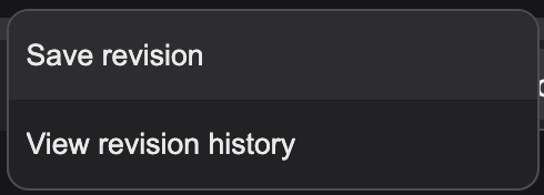 Revision - button - dropdown