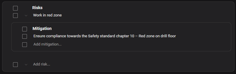 Risks and Mitigations
